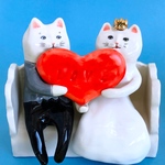 sofia様オーダー新郎新婦ねこ