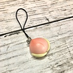 【再販】樹脂粘土の桃まんじゅうストラップ