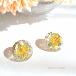 再販2✨ミモザ、ダイヤモンド💎カット、ピアス