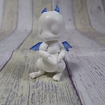 ドラゴン 5センチ  白青 30