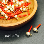 【7㎜】◎6個◎パールデザインポストピアス