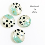 ✤アートなおはじき♡ピアス/イヤリング