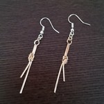 【送料無料】大人格好いいスリムなピアス