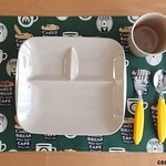 撥水💦 ランチョンマット　30㎝×40㎝　　*しろくまカフェ　green