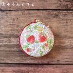 【NEW】マカロンポーチ　イチゴ🍓