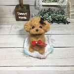 羊毛フェルト リボンたくさん ぷ〜ちゃん