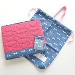 Ｔ様専用　デニムリボン＋くまステッチPinkの3点オーダー