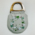 手刺繍の★春お出かけバッグ♪