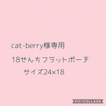 cat-berry様専用  18㎝フラットポーチ  
