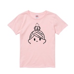 レディース文鳥Tシャツ  「お団子ヘアとおだんご文鳥」【受注生産】