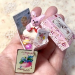 ちいさなイースターバニー（ピンクの箱）＊ピンクのバニー