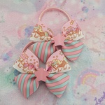 リボンヘアゴム ユニコーン ピンク ☆ sweet&cuteシリーズ