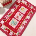 ベビー☆動物パッチワークマット☆赤
