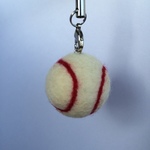 野球ボールストラップ ネーム入り