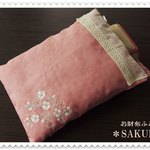 お財布用の布団＊ピンクの桜柄＊