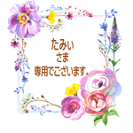 たみぃさま専用窓口でございます。