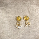 ミモザの花(樹脂ピアス)
