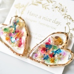 クリアビッグフラワー❀かすみ草♥ピアス・イヤリング