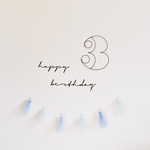 happy birthday レターバナー