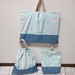 ♪入園・入学グッズ♪【水色スワン】