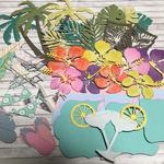 再販　スクラップブッキング用ペーパー素材　トロピカルビーチ