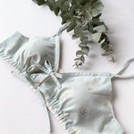 「リラックスブラ」Lace Flower mint