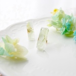 flower bottle 紫陽花＜若葉＞ピアス＊各種パーツ変更可能