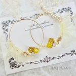hoop bijou/yellow flower