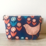 北欧 花と鳥 ＊ 化粧ポーチ