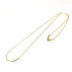 サージカルステンレス ゴールド1.25mm/38～50cm　コブラチェーン