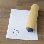 【ミニミニシリーズ】ゴム版はんこ「ひよこ1」 