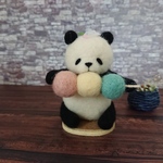 羊毛フェルト お団子パンダさん🐼