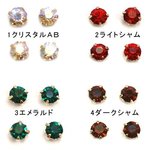 R001_1  30個 爪付きラインストーン 5mm 単色/10ヶ入り 3X【10ヶ】