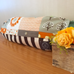  pさまのオーダー専用ページ  抱っこ紐カバー &よだれパット〜お花ストライプ♡オレンジ〜