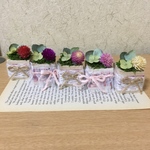 ドライフラワーアレンジ雑貨／木製コロコロキューブ
