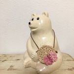 しろくま貯金箱用肩かけbag桜