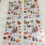 イラストシール。蝶/バタフライ