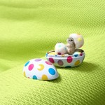 babyシマリス イースター 卵形缶入り 羊毛フェルト