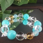 Angels Bracelet 恋愛、良い人間関係など良縁を結ぶブレスレット アマゾナイト12ミリタイプ 