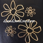  2個５２ｍｍ　フラワーモチーフ　花