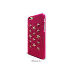 【再販2】 iPhone6　iPhone6s　ケース　スタッズ　ビビットピンク　