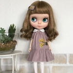 blythe   outfit ミモザ刺繍ワンピース&パッチンピン