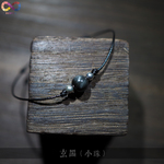 【玄黒(小珠)】BUMPY'S オリジナルハンドメイドブレスレット 
