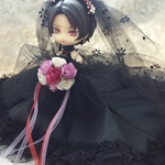オビツ11 　ウェディングドレス　ブラック