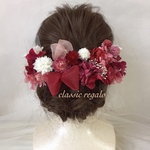 【kanako3377様 専用出品】red pink ribbon ヘッドドレス