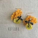 skipと、ふわふわモチーフのピアス*。ミナペルホネン