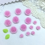 手作り 材料  薔薇 パーツ 樹脂 粘土   ソイワックスに 3