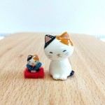 三毛猫と猫福助