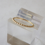 K18YG　プチプチリング　幅１．５