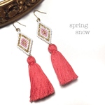 ◇tassel earrings◇(コーラルピンク)